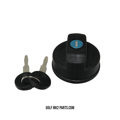 Gas tank lock with keys