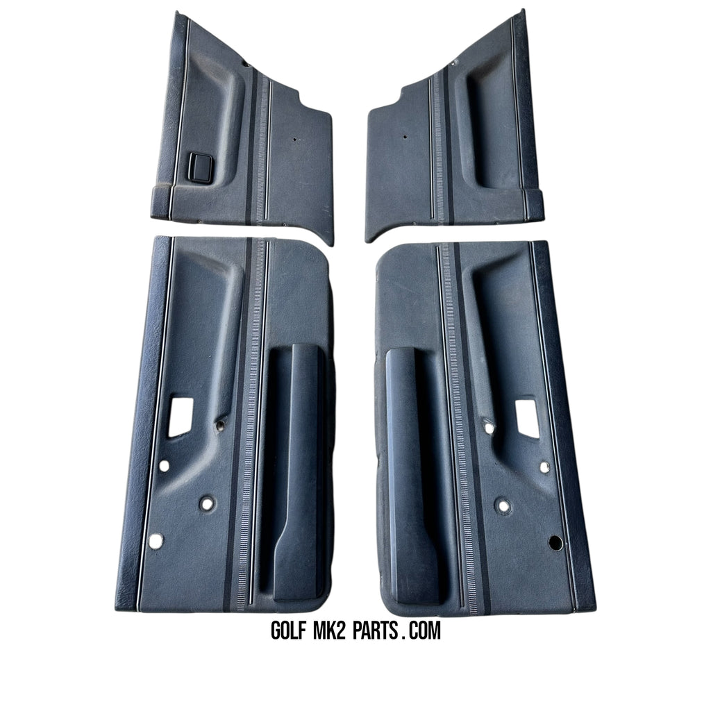 GTI 3-Door Door Card Set Black/Grey Stripe (UN) – Pre-Facelift