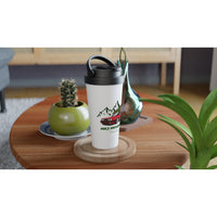 MK2Movement Christmas White Stainless Steel Travel Mug